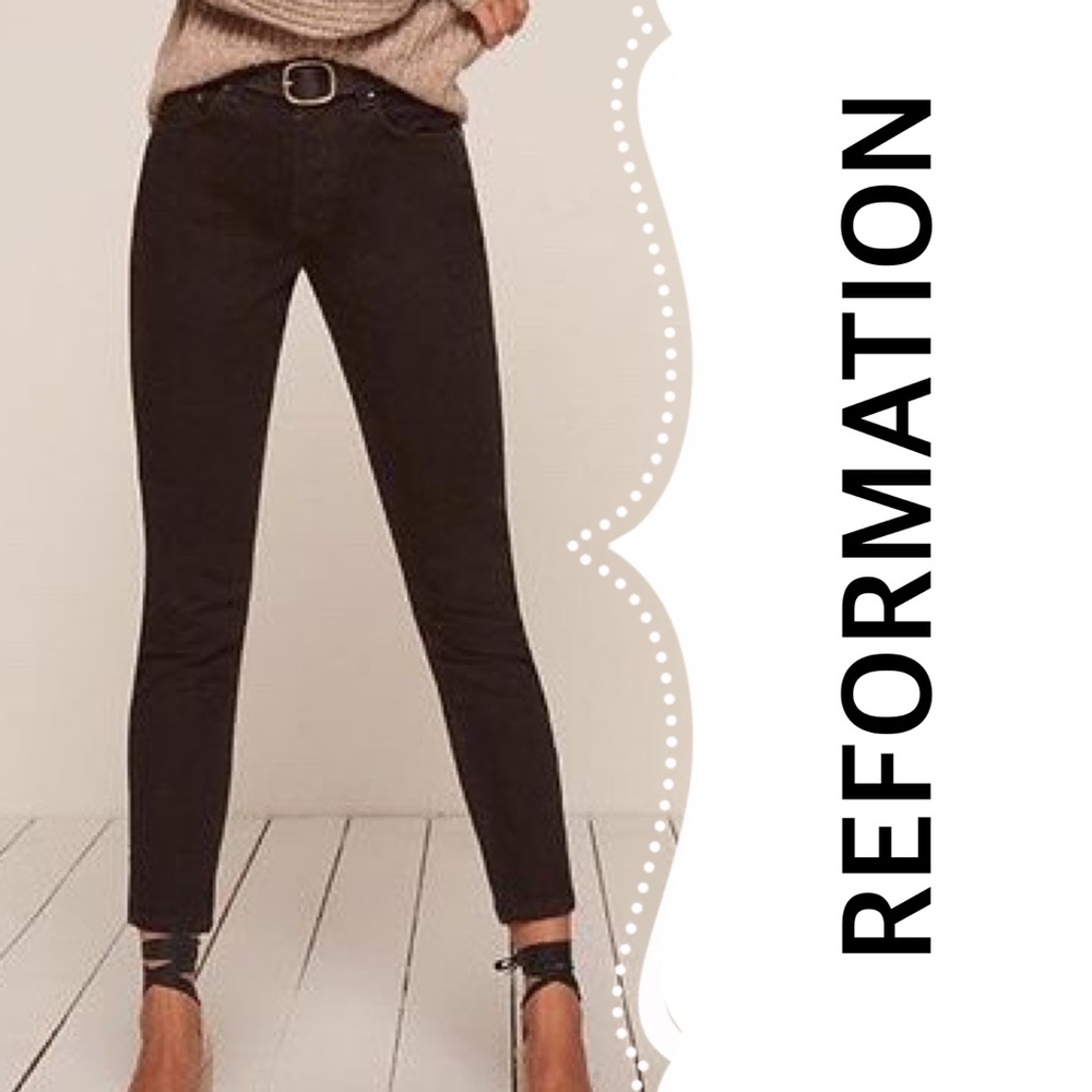 Reformation High Rise Skinny French 29